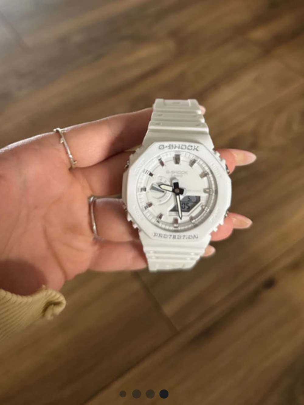 G-Shock White Resin Analog-Digital Sport Watch